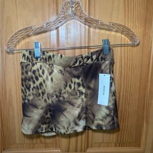 Urban Outfitters Animal Print Mini Skirt